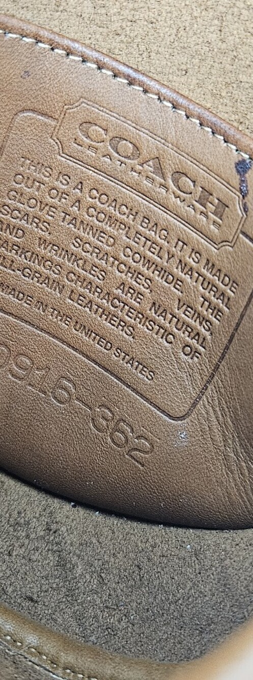 COACH 1990s Leather Mini Belt Bag Crossbody British Tan RARE - Picture 11 of 12